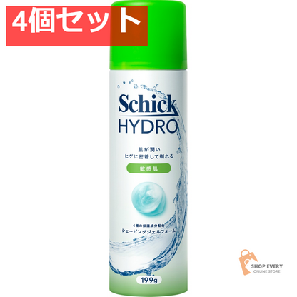 シック ハイドロ スキンディフェンス シェービングジェルフォーム 199g 4個セット まとめ売り