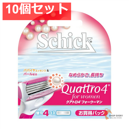シック クアトロ4 フォーウーマン 替刃（4コ入） 10個セット まとめ売り