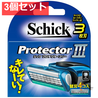 シック プロテクタースリー 替刃 4個入 3個セット まとめ売り