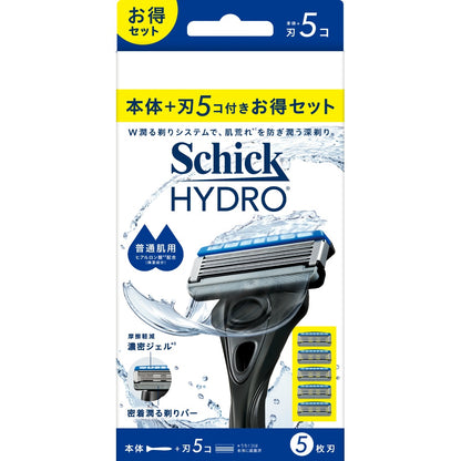 シック ハイドロ 普通肌 コンボパック（本体＋刃5コ） 6個セット まとめ売り