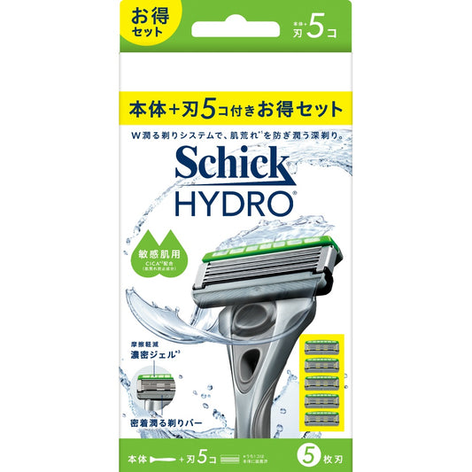 シック ハイドロ 敏感肌 コンボパック（本体＋替刃5コ）