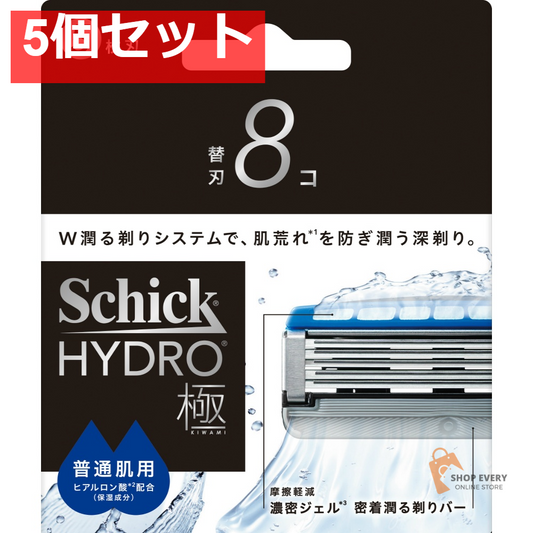 シック ハイドロ極 普通肌用 替刃 8個入 5個セット まとめ売り