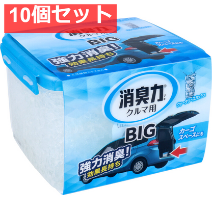 クルマの消臭力 BIG ウォータリースカッシュ 大容量900g【10個セット まとめ売り】 車 芳香剤