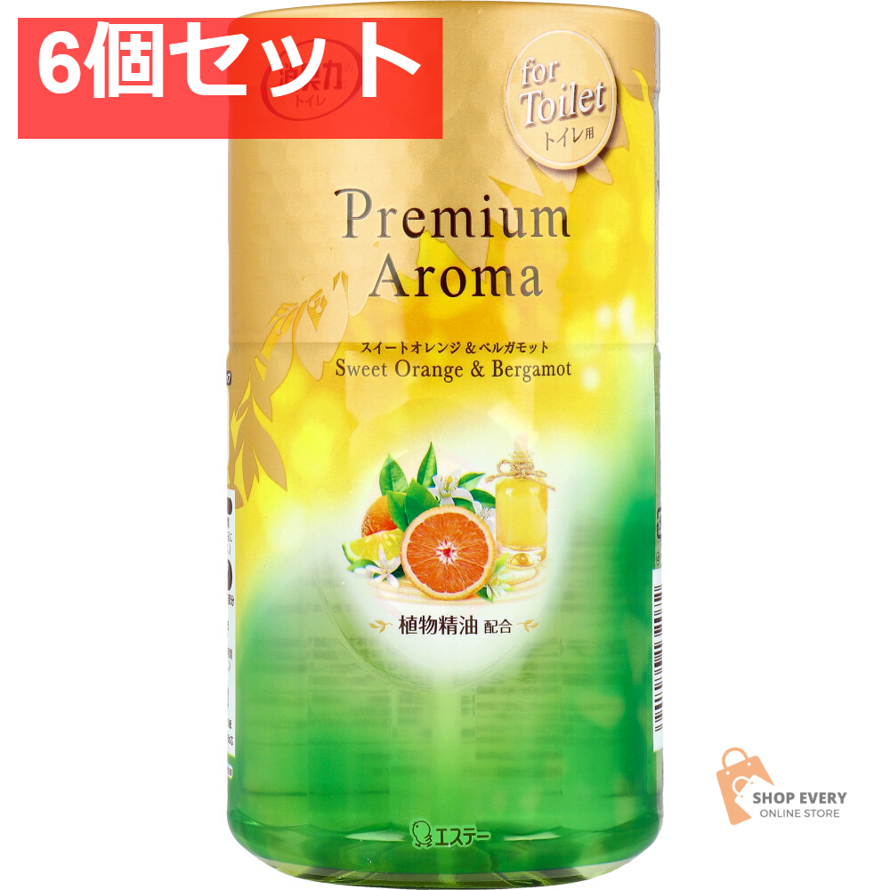 トイレの消臭力 プレミアムアロマ スイートオレンジ＆ベルガモット 400mL 6個セット まとめ売り