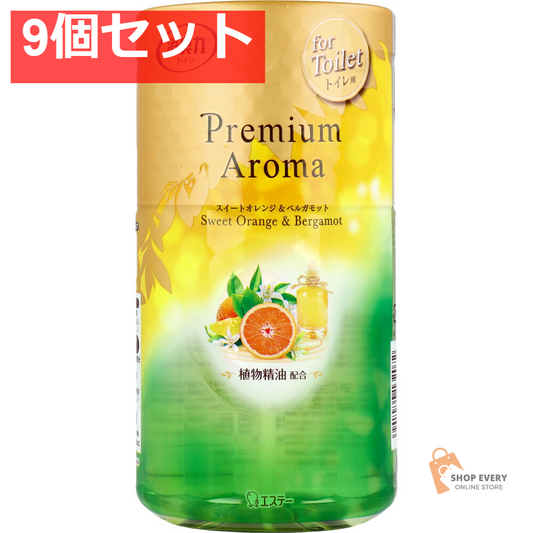 トイレの消臭力 プレミアムアロマ スイートオレンジ＆ベルガモット 400mL 9個セット まとめ売り