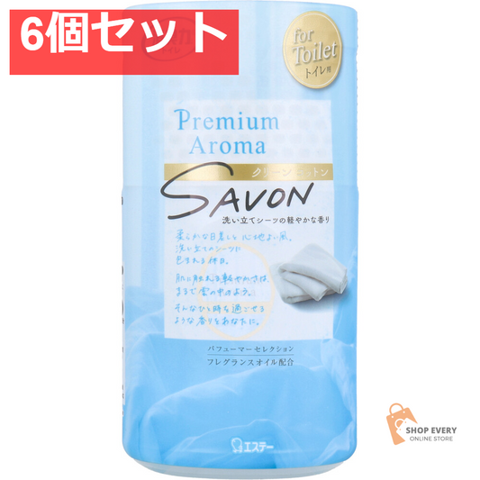 トイレの消臭力 プレミアムアロマ クリーンコットン 400mL 6個セット まとめ売り