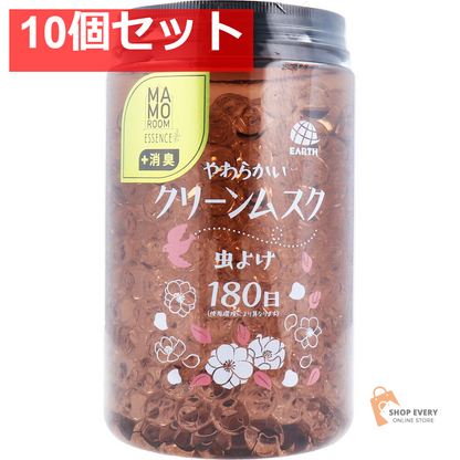 マモルームエッセンス 虫よけパール 180日用 やわらかいクリーンムスク 500g 10個セット まとめ売り