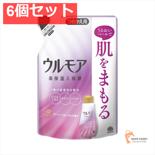 ウルモア 高保湿入浴液Cフローラルつめかえ 6個セット まとめ売り