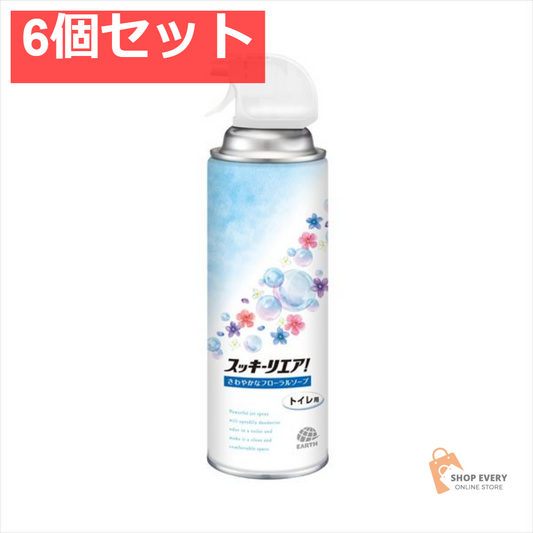 スッキーリエア トイレ用フローラルソープ 350ML 6個セット まとめ売り