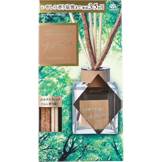 Sukki-ri！ CORK+STICK REED DIFFUSER Puriture 木漏れ日の中で 100mL