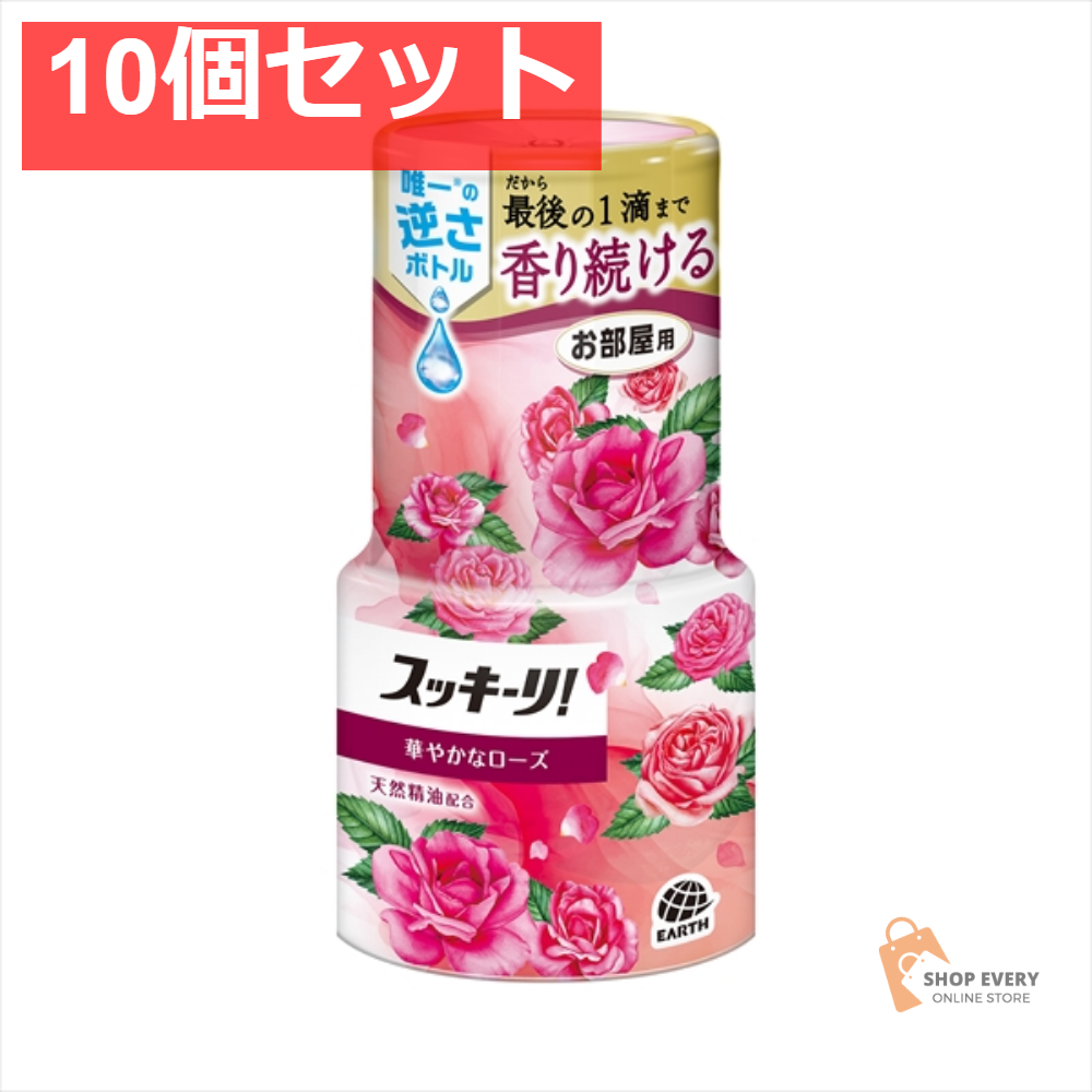 お部屋のスッキーリ！ 華やかなローズ 400ML 10個セット まとめ売り