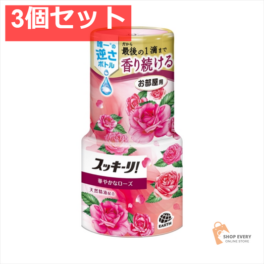 お部屋のスッキーリ！ 華やかなローズ 400ML 3個セット まとめ売り