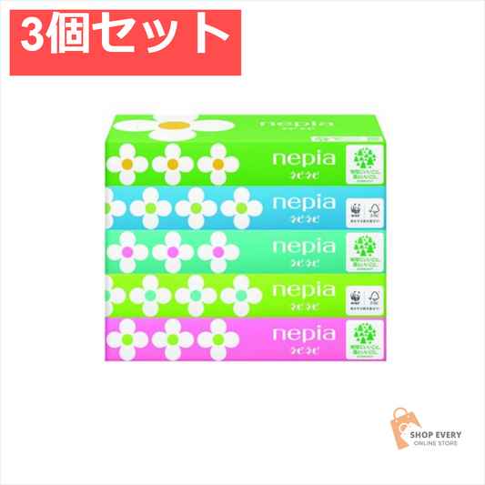ネピア ネピネピ ティシュ 150組5コパック 3個セット まとめ売り