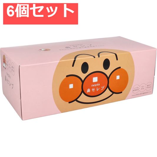 ネピア アンパンマン鼻セレブティシュ 360枚(180組) 1個 6個セット まとめ売り