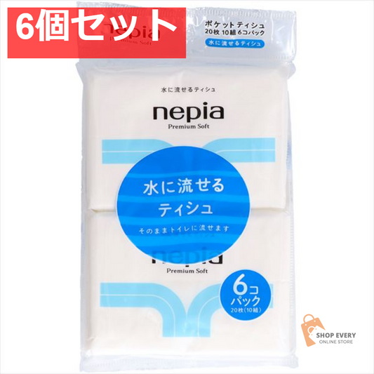 ネピア プレミアムソフト 水に流せるポケット 6P 6個セット まとめ売り
