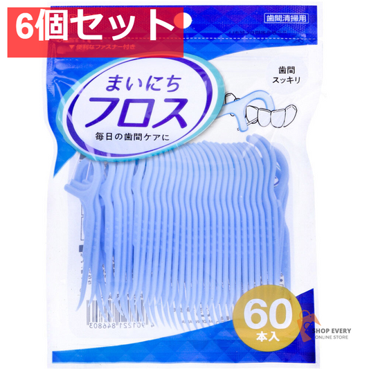 エビス まいにちフロス 60本入 B-D4680 6個セット まとめ売り