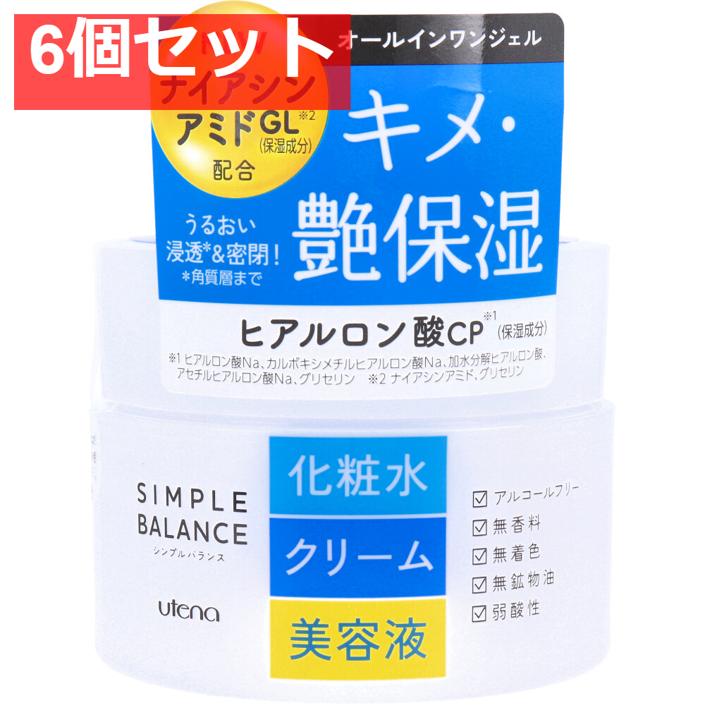 ウテナ シンプルバランス うるおいジェル 100g 6個セット まとめ売り