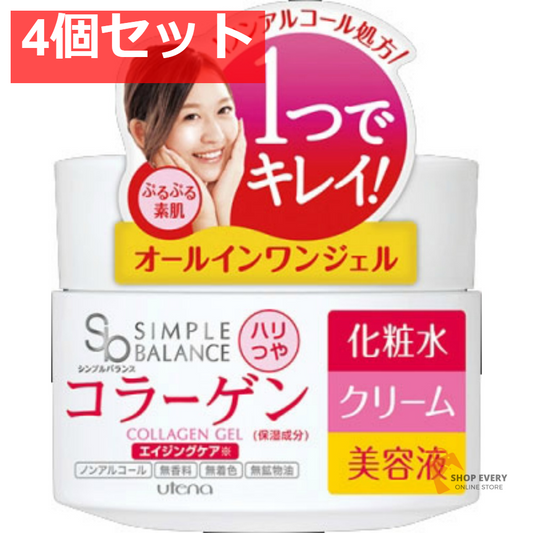 ウテナ シンプルバランス ハリつやジェル（ハリ・つや） 4個セット まとめ売り