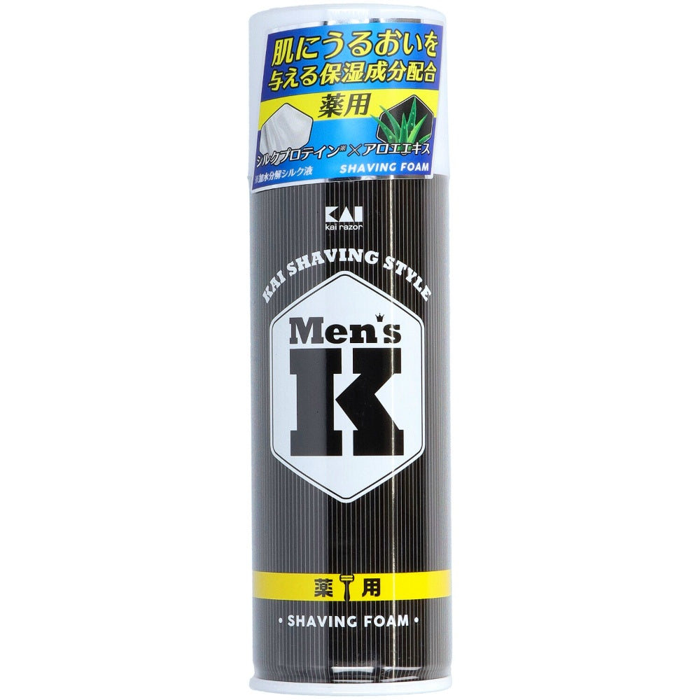 貝印 MENS シルクプロテイン配合 薬用シェービングフォーム 7個セット まとめ売り