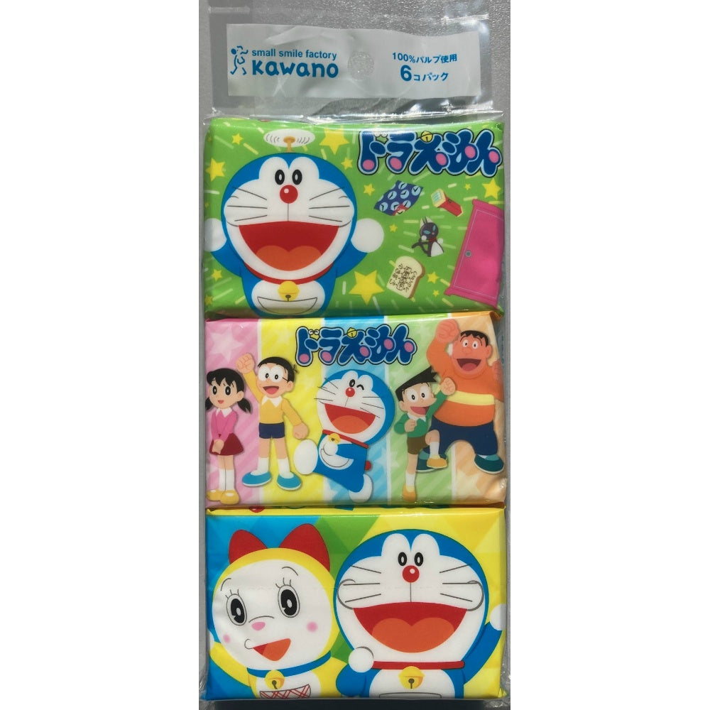 ドラえもん ミニポケットティシュ 6P 2個セット まとめ売り