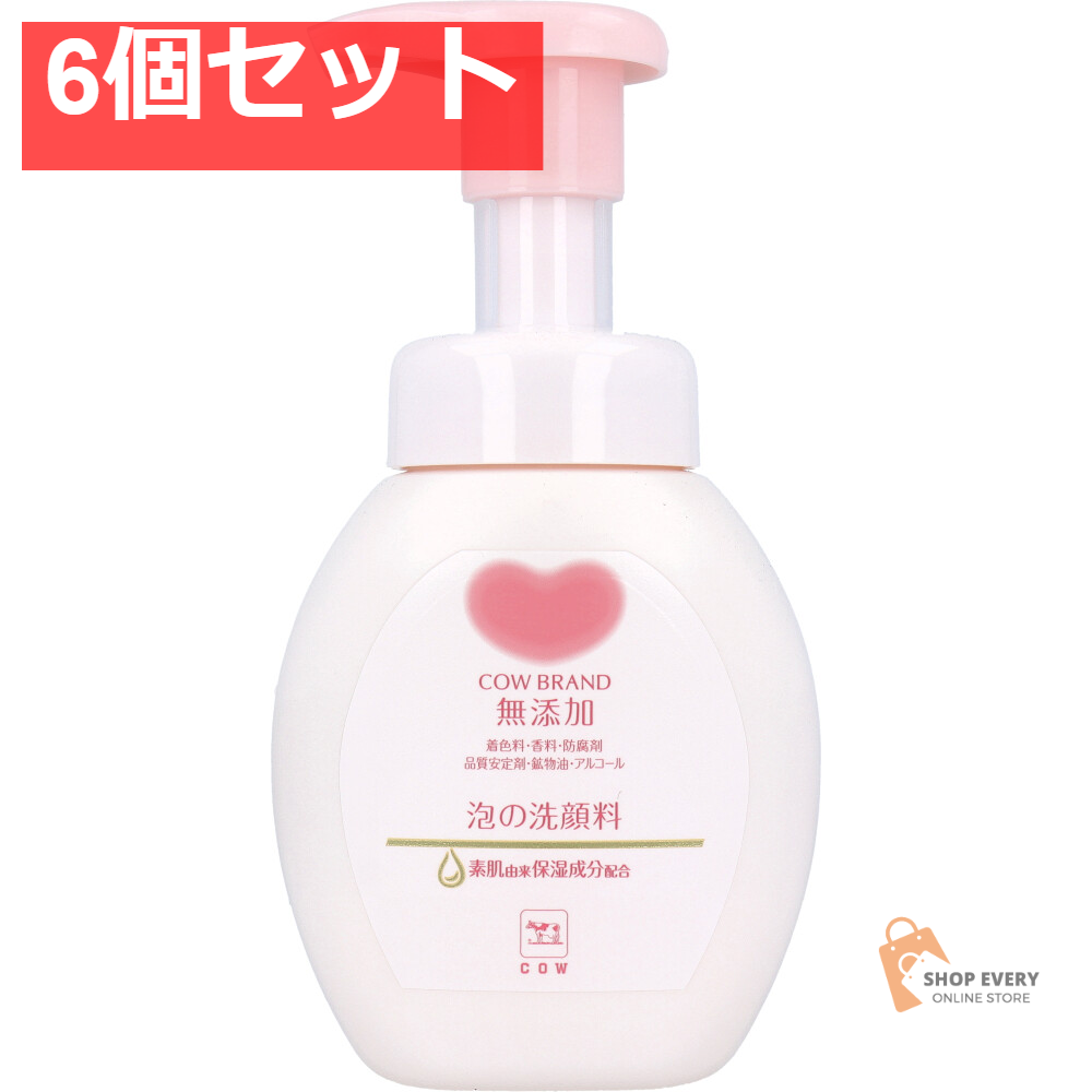 カウブランド 無添加 泡の洗顔料 ポンプ付 160mL 6個セット まとめ売り