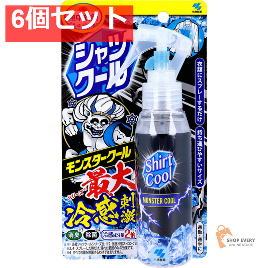 熱中対策 シャツクール モンスタークール 100mL 6個セット まとめ売り