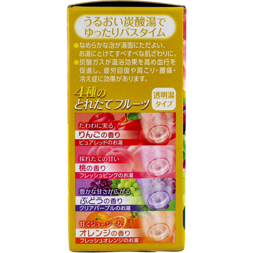 HERSバスラボ 薬用入浴剤 4種のとれたてフルーツ 45g×12錠入 6個セット まとめ売り