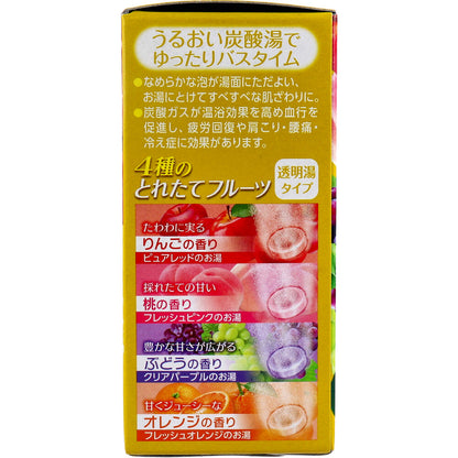 HERSバスラボ 薬用入浴剤 4種のとれたてフルーツ 45g×12錠入 6個セット まとめ売り