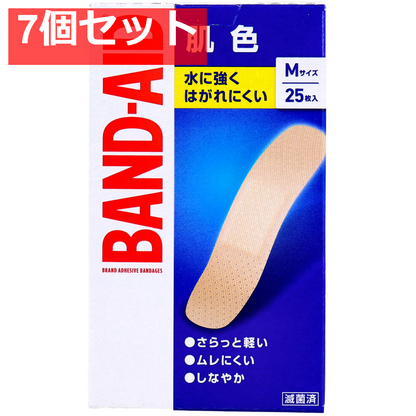 バンドエイド 肌色 Mサイズ 25枚入 7個セット まとめ売り
