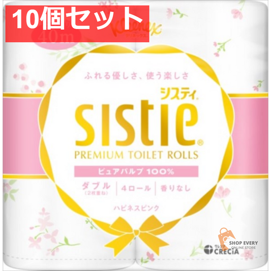 クリネックス システィ 4ロール ピンク 10個セット まとめ売り