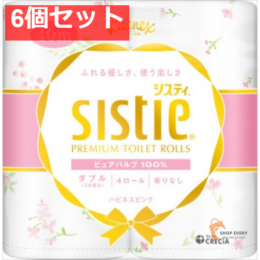クリネックス システィ 4ロール ピンク 6個セット まとめ売り