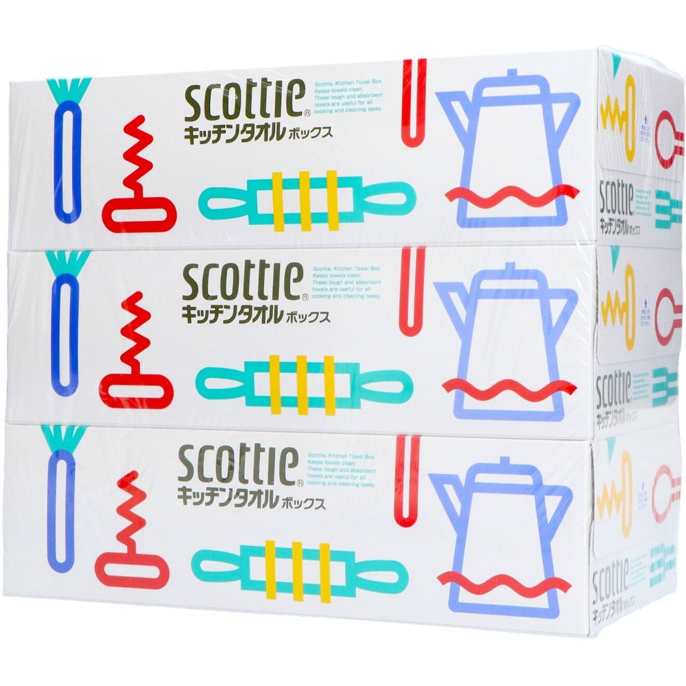 スコッティキッチンタオルボックス3箱パック