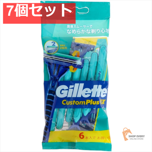 ジレット(Gillette) カスタムプラスEX首振式6本入りCPX-P6 7個セット まとめ売り