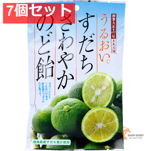すだちさわやかのど飴 80g 7個セット まとめ売り