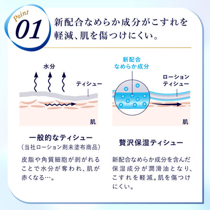 エリエール 贅沢保湿 ローションティシュー ソフトパックタイプ 260枚(130組)×6個パック