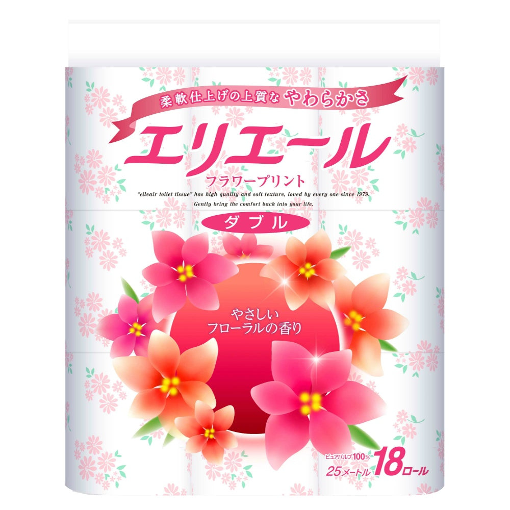 エリエールフラワープリント18Rダブル