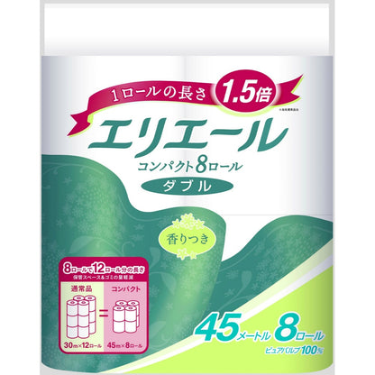 エリエールトイレツト コンパクト8Rダブル 4個セット まとめ売り