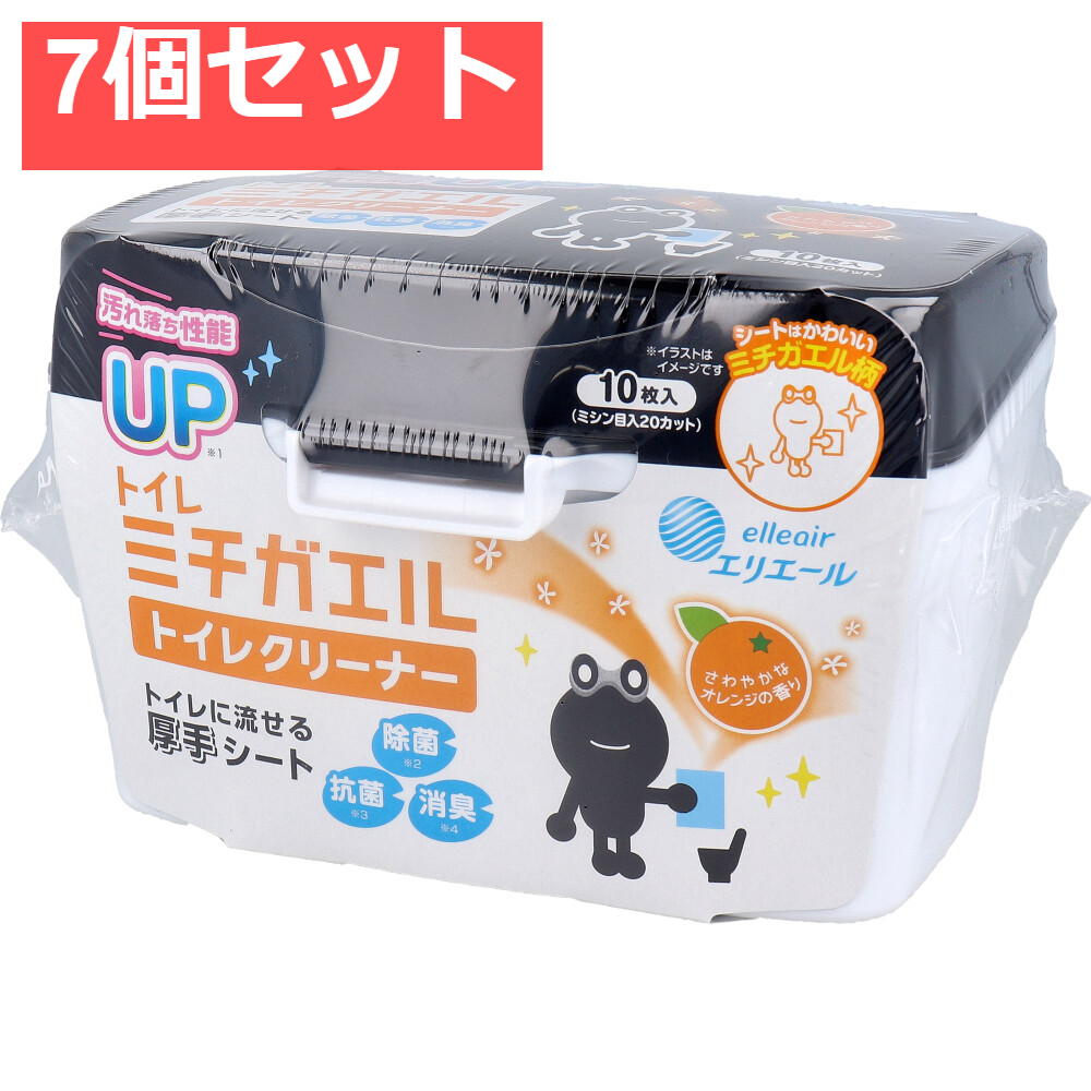エリエール ミチガエルトイレクリーナー 本体 10枚入 7個セット まとめ売り