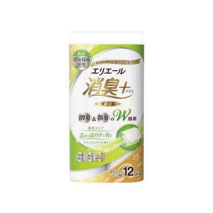 エリエール消臭＋トイレットナチュラルクリア12RW