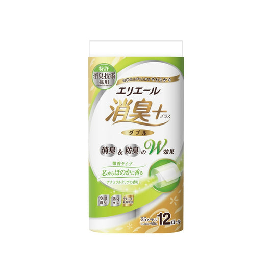 エリエール消臭＋トイレットナチュラルクリア12RW