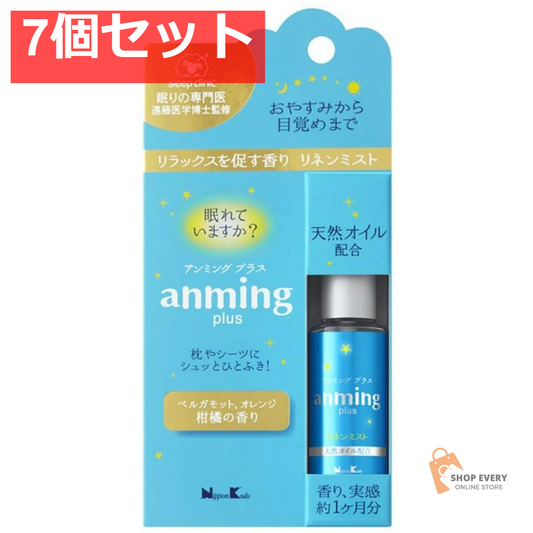 日本香堂 アンミングプラス リネンミスト 15ML 7個セット まとめ売り