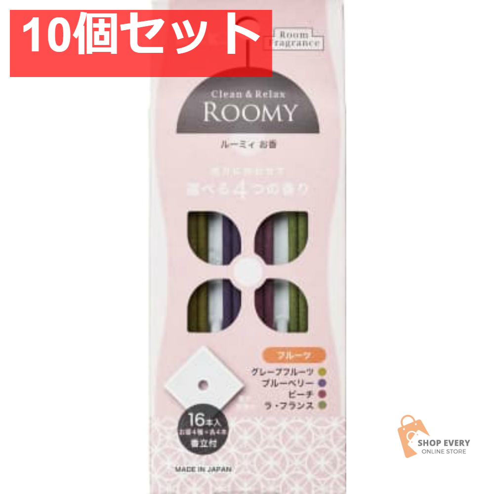 日本香堂 ROOMY C＆R フルーツ 16本 10個セット まとめ売り