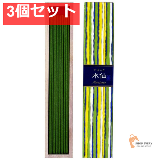 日本香堂 かゆらぎ スティック 水仙 40本 3個セット まとめ売り