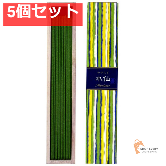 日本香堂 かゆらぎ スティック 水仙 40本 5個セット まとめ売り