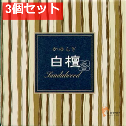 日本香堂 かゆらぎ 白檀 コーン 12個入 香立付 3個セット まとめ売り