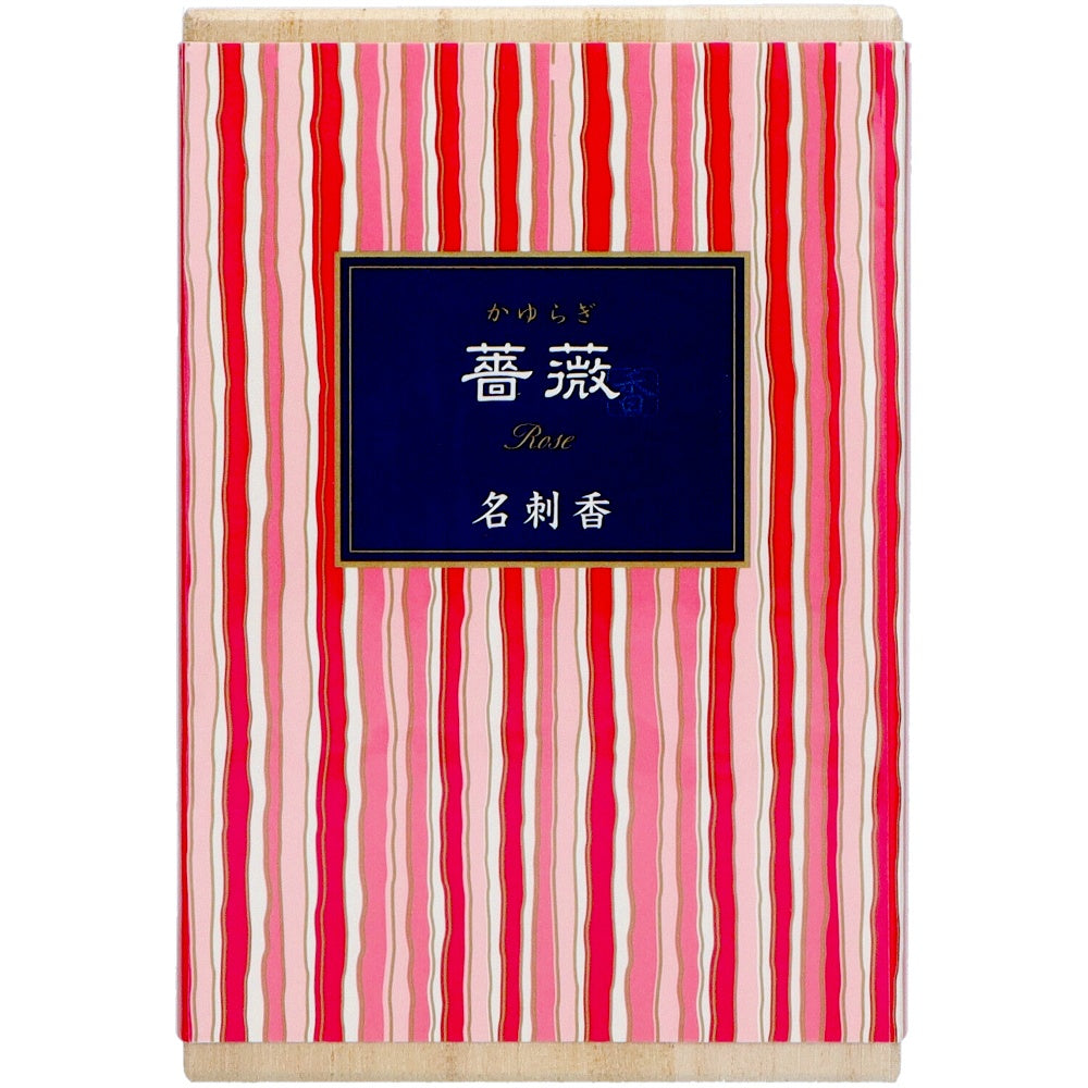 日本香堂 かゆらぎ 薔薇 名刺香 桐箱 6入 3個セット まとめ売り