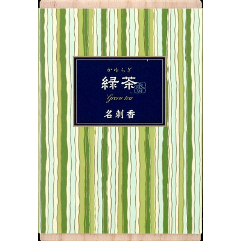 日本香堂 かゆらぎ 緑茶 名刺香 桐箱 6入 6個セット まとめ売り