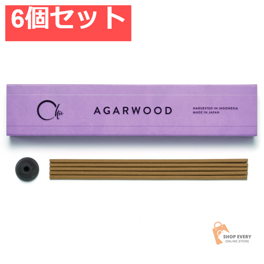 日本香堂 CHIE AGARWOOD スティック 6個セット まとめ売り