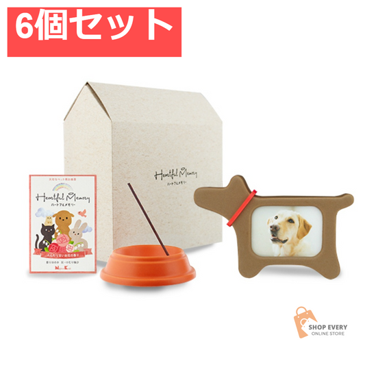 日本香堂 ハートフルメモリーセット エンジェル・ドッグ 6個セット まとめ売り