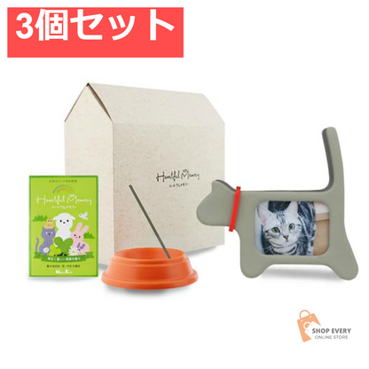 日本香堂 ハートフルメモリーセット エンジェル・キャット 3個セット まとめ売り